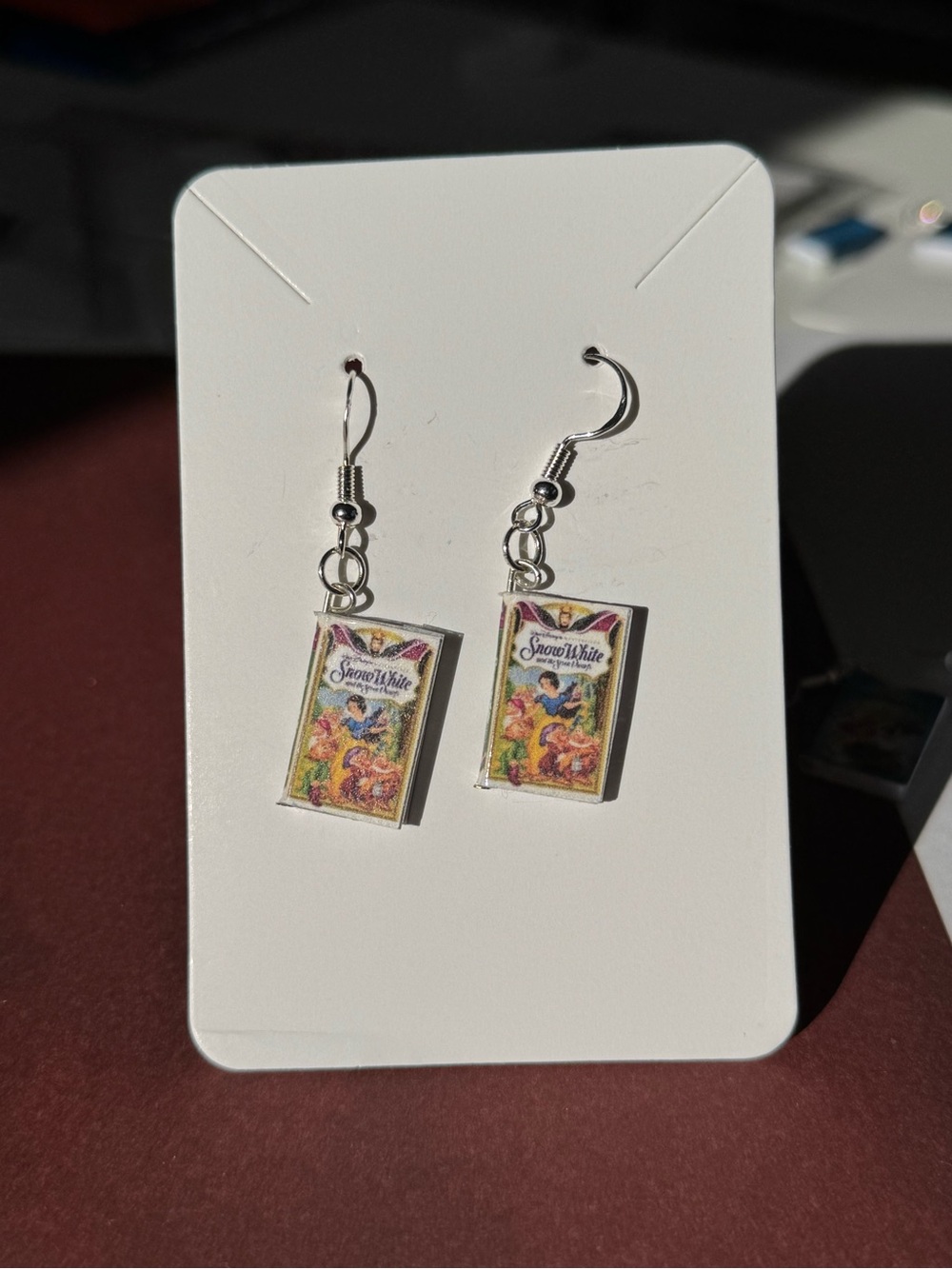 Snow White Disney VHS Earrings